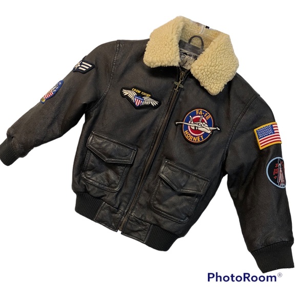 Wilsons Leather Other - KIDS WILSONS LEATHER AVIATOR BOMBER JACKET